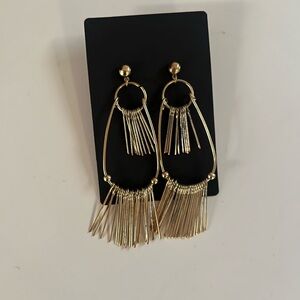 Gold Fringe Bohemian Earrings